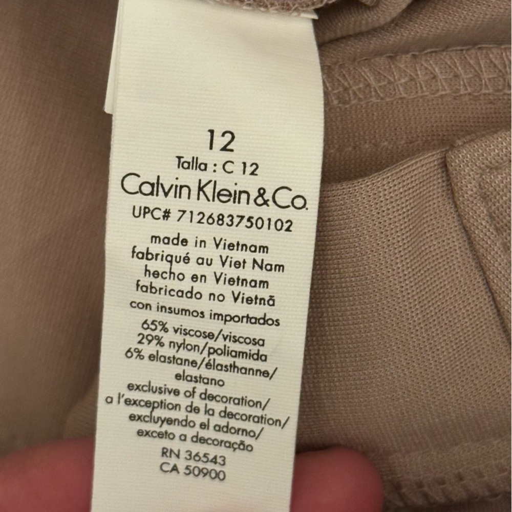 Calvin Klein Women’s Beige Pants Size 12 NWT - Picture 10 of 14